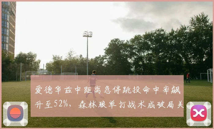 爱德华兹中距离急停跳投命中率飙升至52%,森林狼单打战术成破局关键